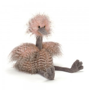 Beige / Dark Grey Jellycat Odette Ostrich | US-WGDQ72963