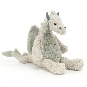 Beige / Green Jellycat Lallagie Dragon | US-NYZK24905