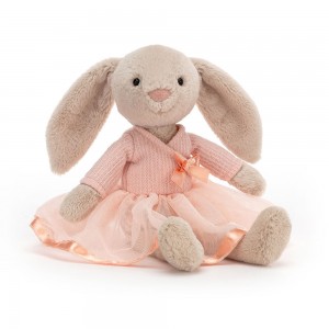 Beige / Orange Jellycat Lottie Bunny Ballet | US-LSIJ07584