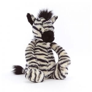 Black / White Jellycat Bashful Zebra | US-MPNO63250