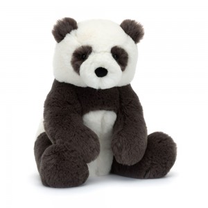 Black / White Jellycat Harry Panda Cub | US-MCHY51978