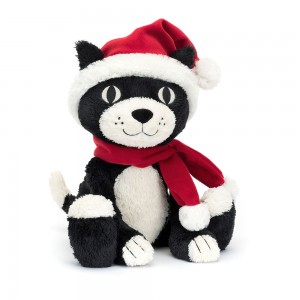 Black / White / Red Jellycat Christmas Jellycat Jack | US-SZTU79268