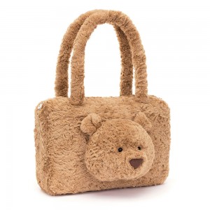 Brown Jellycat Bartholomew Bear Tote Bag | US-EACZ01645