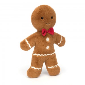 Brown Jellycat Jolly Gingerbread Fred Huge | US-HIKU03865