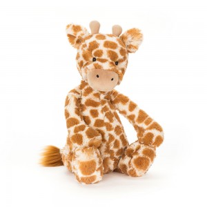 Brown / Cream Jellycat Bashful Giraffe | US-HYCR42769