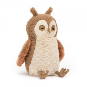 Brown / Cream Jellycat Oakley Owl | US-DTJI76853