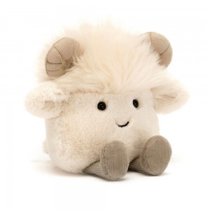 Cream Jellycat Amuseabean Ram | US-TEJS79653