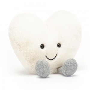 Cream Jellycat Amuseables Heart | US-NXHT81250