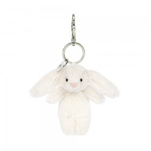 Cream Jellycat Bashful Bunny Bag Charm | US-ELOP62903