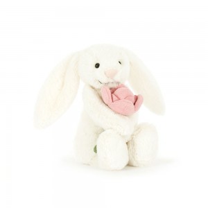 Cream Jellycat Bashful Bunny Peony | US-KCXV32681