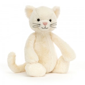 Cream Jellycat Bashful Kitten | US-HRBM74526