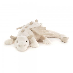 Cream Jellycat Snow Dragon | US-DKVX60439