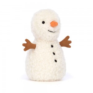 Cream Jellycat Wee Snowman | US-SNZO38075