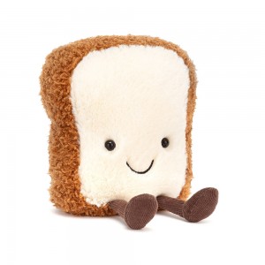 Cream / Brown Jellycat Amuseables Toast | US-KYSF74385