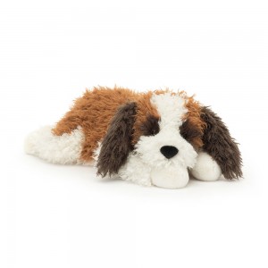 Cream / Brown Jellycat Floofie St Bernard | US-GPUF51098