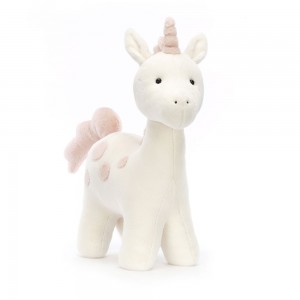 Cream / Light Beige Jellycat Big Spottie Unicorn | US-NHAQ61095