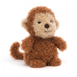 Dark Brown Jellycat Little Monkey | US-PXRU04836