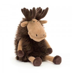 Dark Brown Jellycat Merrick Moose | US-IDGM94702