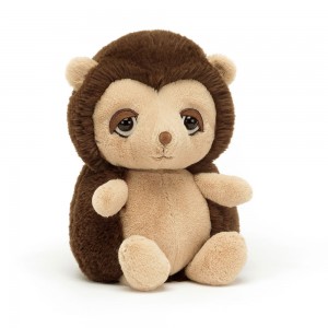 Dark Brown Jellycat Snoozling Hedgehog | US-VLKR06934