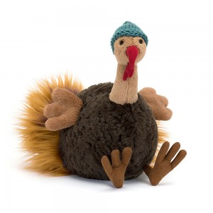 Dark Brown Jellycat Theo Turkey | US-CNEV32410