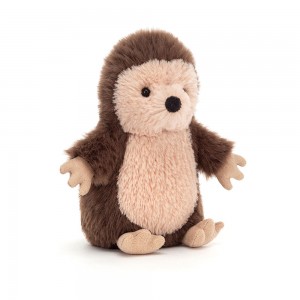 Dark Brown / Beige Jellycat Nippit Hedgehog | US-LFHW53978