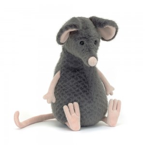 Dark Grey Jellycat Lachlan Sad Rat | US-WVIG54679