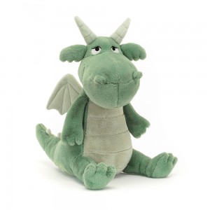 Green Jellycat Adon Dragon | US-HEBJ70843