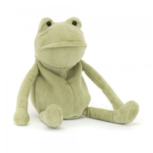 Green Jellycat Fergus Frog | US-VKTW92605