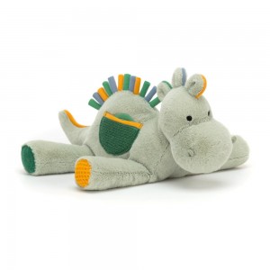 Green Jellycat Peek-a-Book Dino Activity | US-MDSQ42681