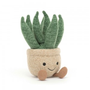 Green / Beige Jellycat Amuseables Aloe Vera Small | US-LDBX38601