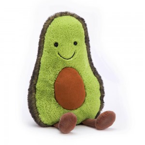 Green / Brown Jellycat Amuseables Avocado | US-JWMA89075