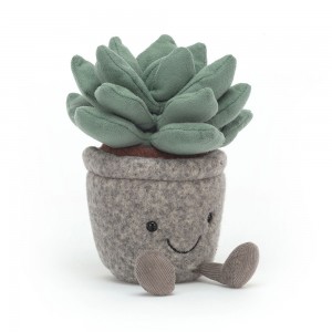 Green / Grey Jellycat Silly Succulent Azulita | US-TCYQ86519