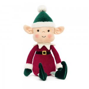 Green / Red Jellycat Eldo Elf | US-TPXJ27158