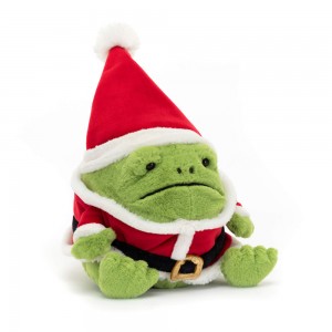 Green / Red Jellycat Santa Ricky Rain Frog | US-MOTC91043