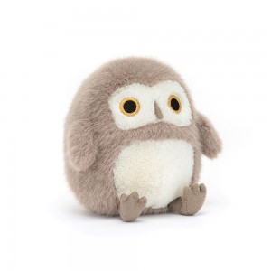 Grey Brown Jellycat Barn Owling | US-WLHZ26713