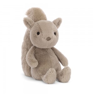 Grey Brown Jellycat Willow Squirrel | US-LUZT96017