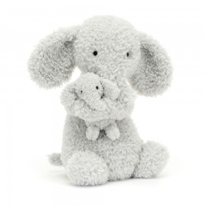 Grey Jellycat Huddles Elephant | US-DGNH24098