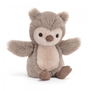 Grey Jellycat Willow Owl | US-TJGQ92054