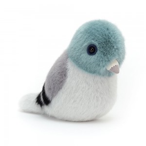 Grey / Blue Jellycat Birdling Pigeon | US-ENFV19657