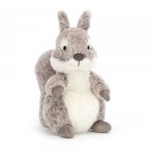 Grey / Cream Jellycat Ambrosie Squirrel | US-ENJQ67013