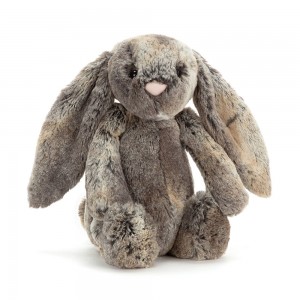 Grey / Dark Brown Jellycat Bashful Cottontail Bunny | US-YAHD04685