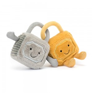 Grey / Yellow Jellycat Amuseables Love Locks | US-FWHZ91834