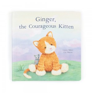 Jellycat Ginger, the Courageous Kitten Book | US-QXBP52391