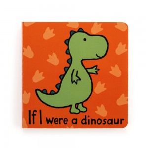 Jellycat If I Were A Dinosaur Board Book | US-YIQV75246