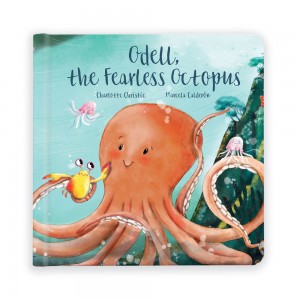 Jellycat Odell, The Fearless Octopus Book | US-RXFD53802