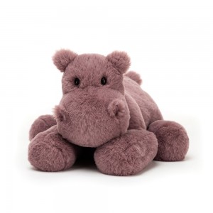 Light Burgundy Jellycat Huggady Hippo | US-HIXM98450