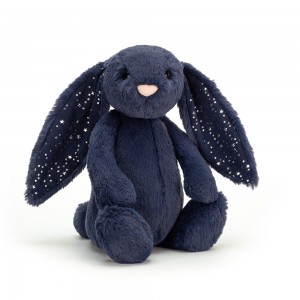 Navy Jellycat Bashful Stardust Bunny | US-CFPI48905