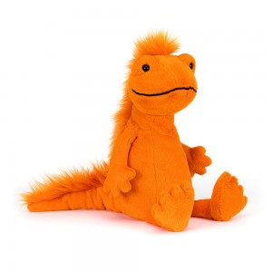 Orange Jellycat Cruz Crested Newt | US-CKDT81325