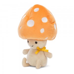 Orange / Beige Jellycat Fun-Guy Ozzie | US-EATJ21709