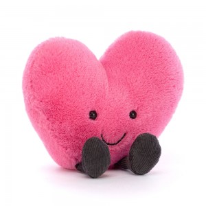 Pink Jellycat Amuseables Hot Heart | US-DVFJ73042